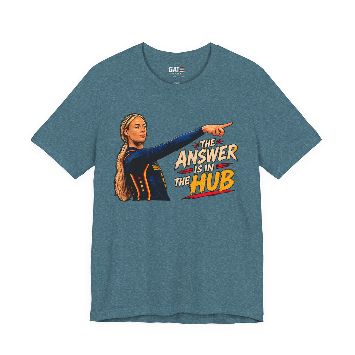 The Answer Is In The Hub Shirt | School Graphic Tee
