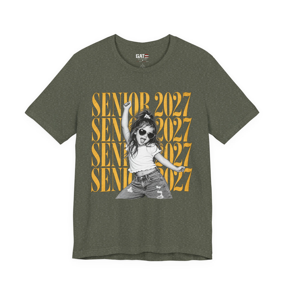 Personalized Senior 2027 Photo Shirt | Graduation Tee