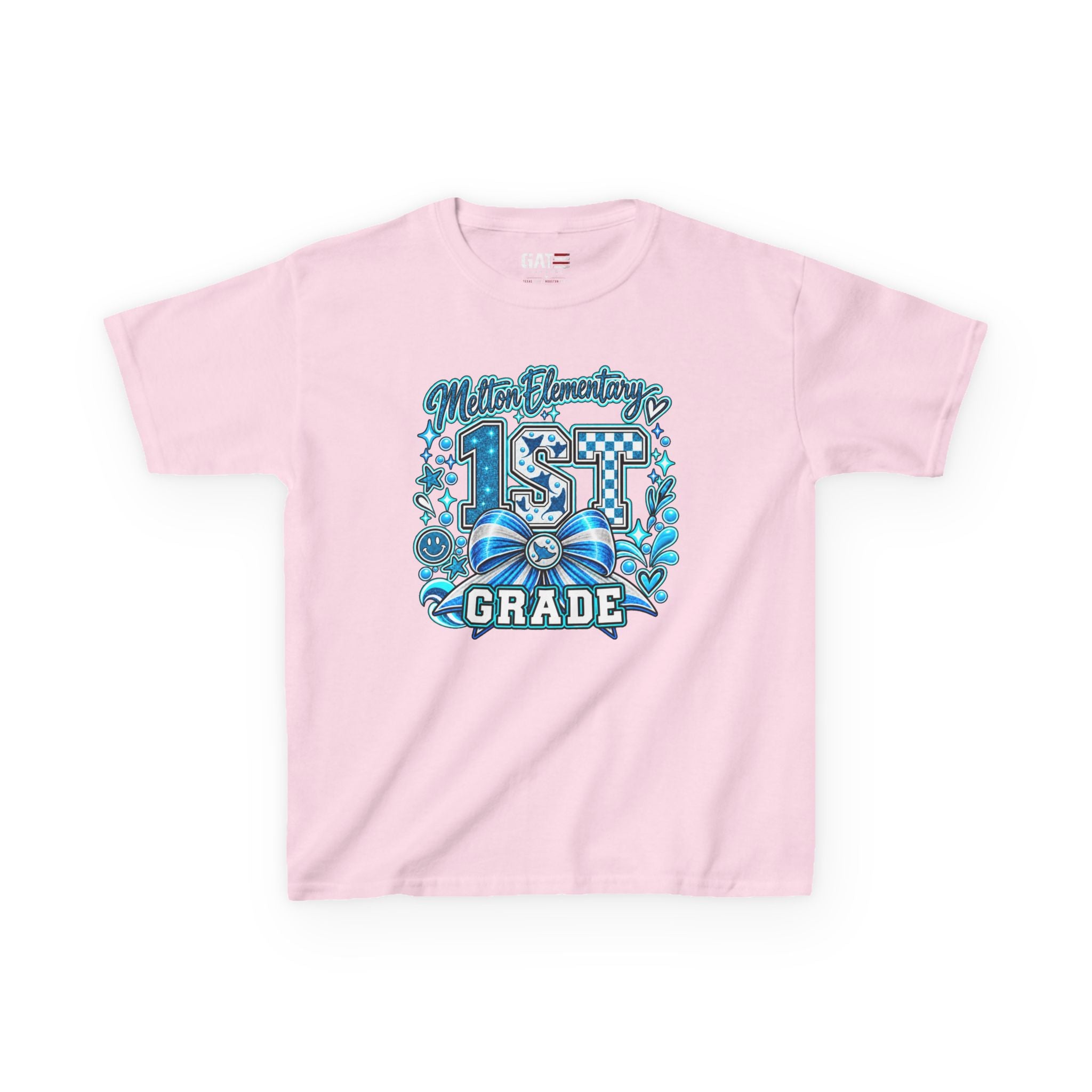 Melton 1st Grade Kids T‑Shirt — Ribbon Design