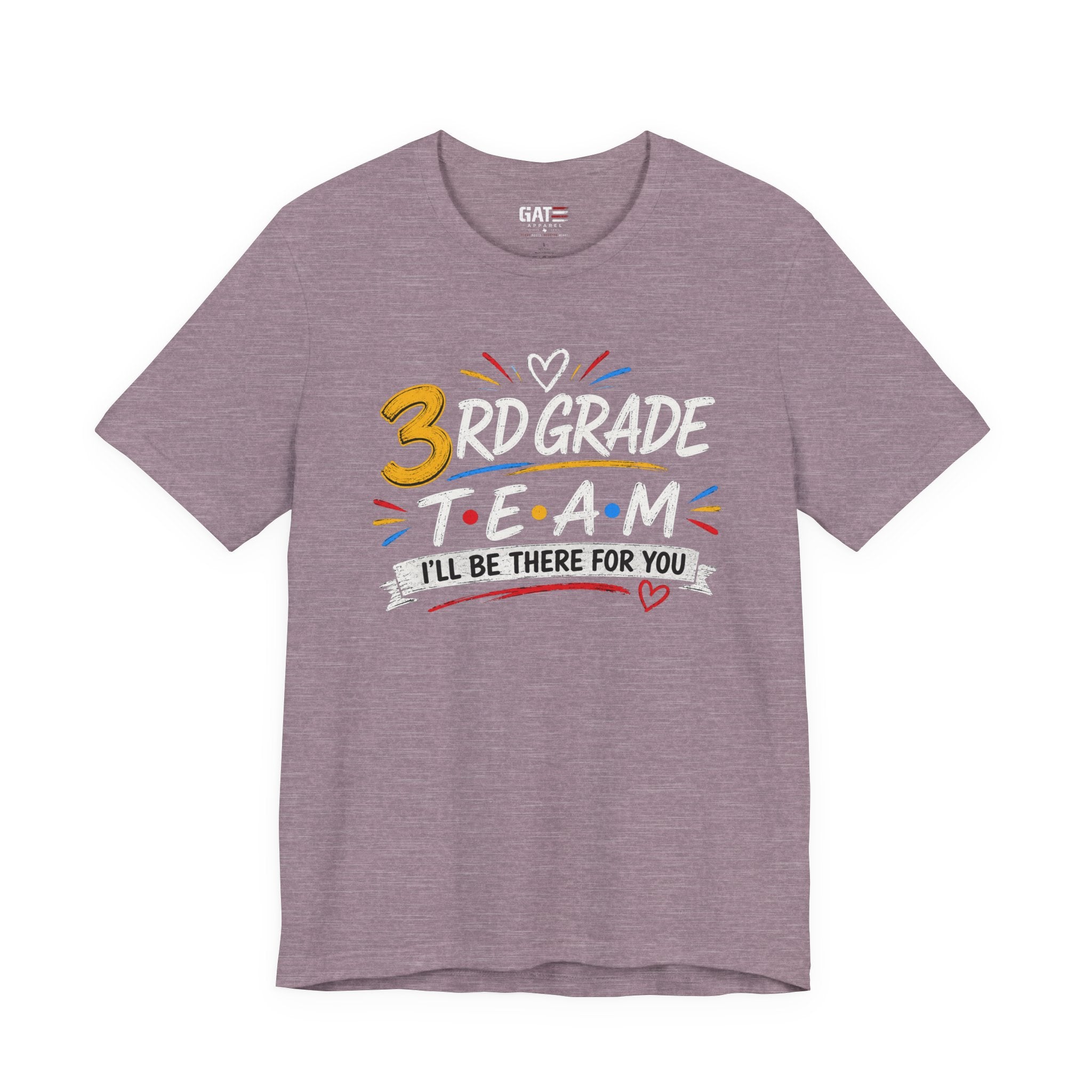 3rd Grade Team Tee, Teacher Squad Shirt, Color Dot Inspired Teacher Shirt, Grade Level Team Gift, School Staff Apparel, Friends Theme