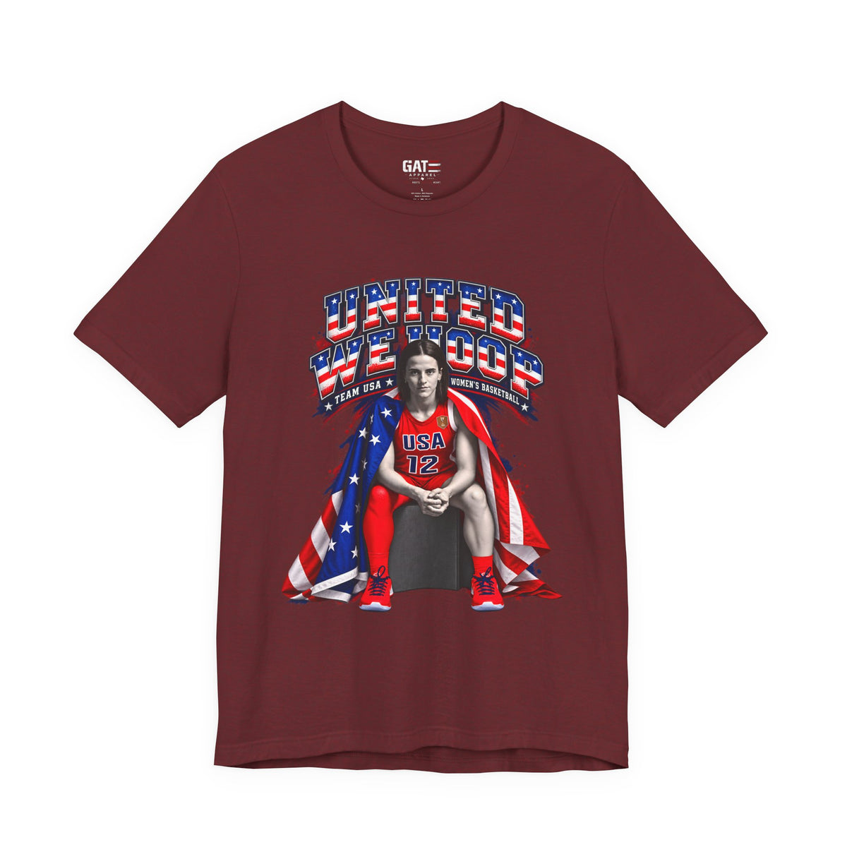Caitlin Clark Team USA Shirt | WNBA Tee Style 2