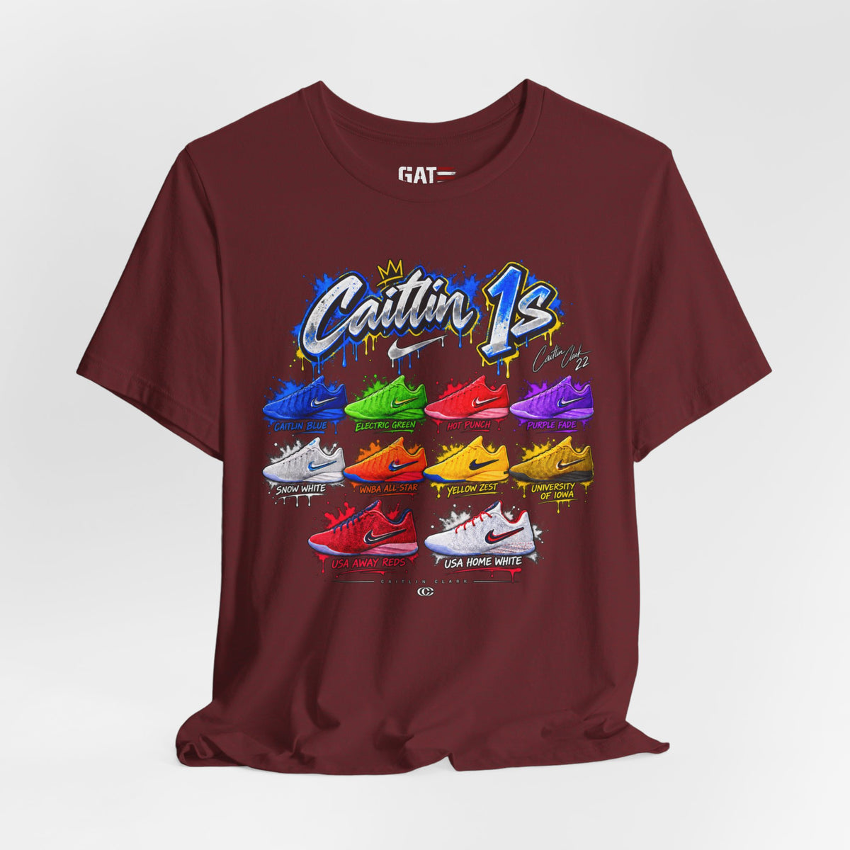 Caitlin Clark Caitlin 1s Sneaker Shirt | Indiana Fever Tee