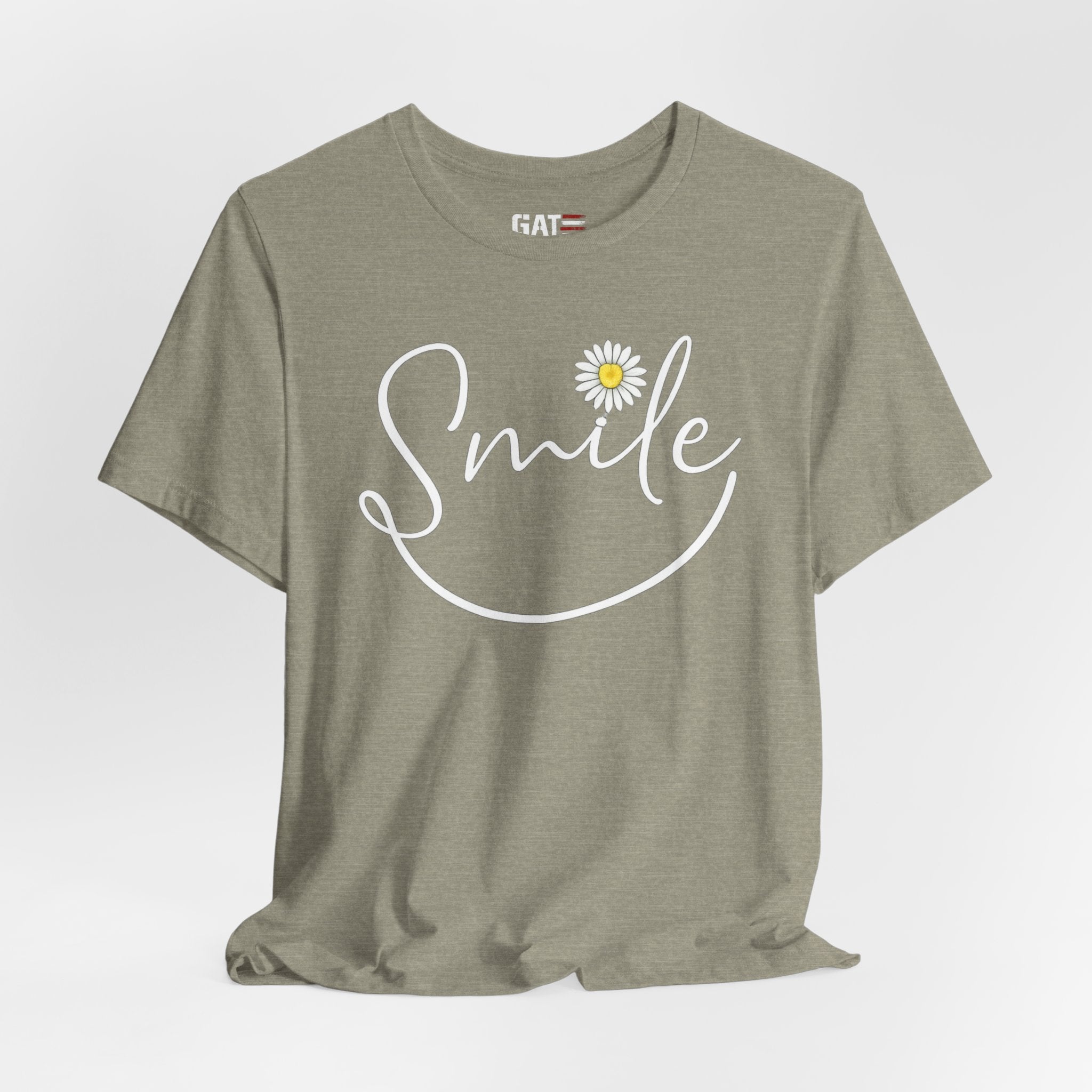 Smile Daisy Tee — Women's Floral Graphic T-Shirt