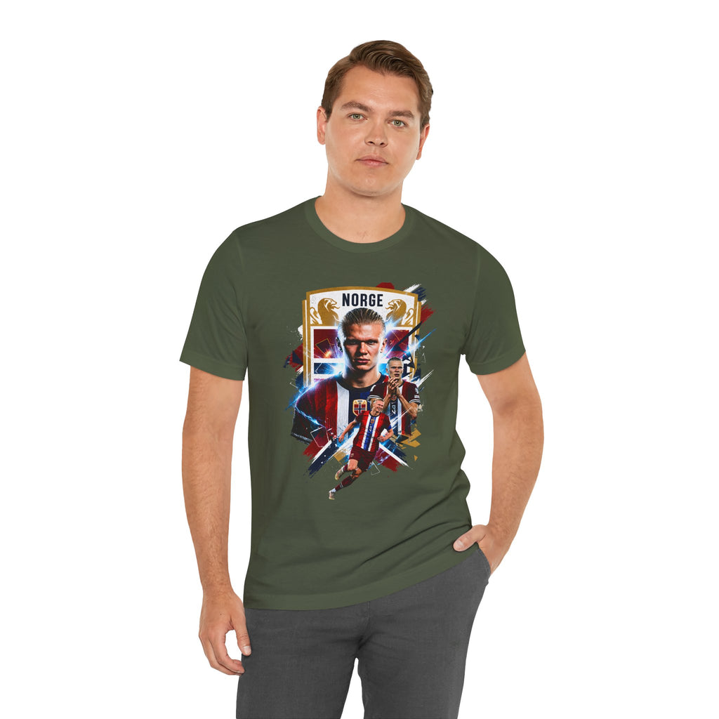 Erling Haaland|Norwegian Soccer|Patriotic Football Graphic T-Shirt