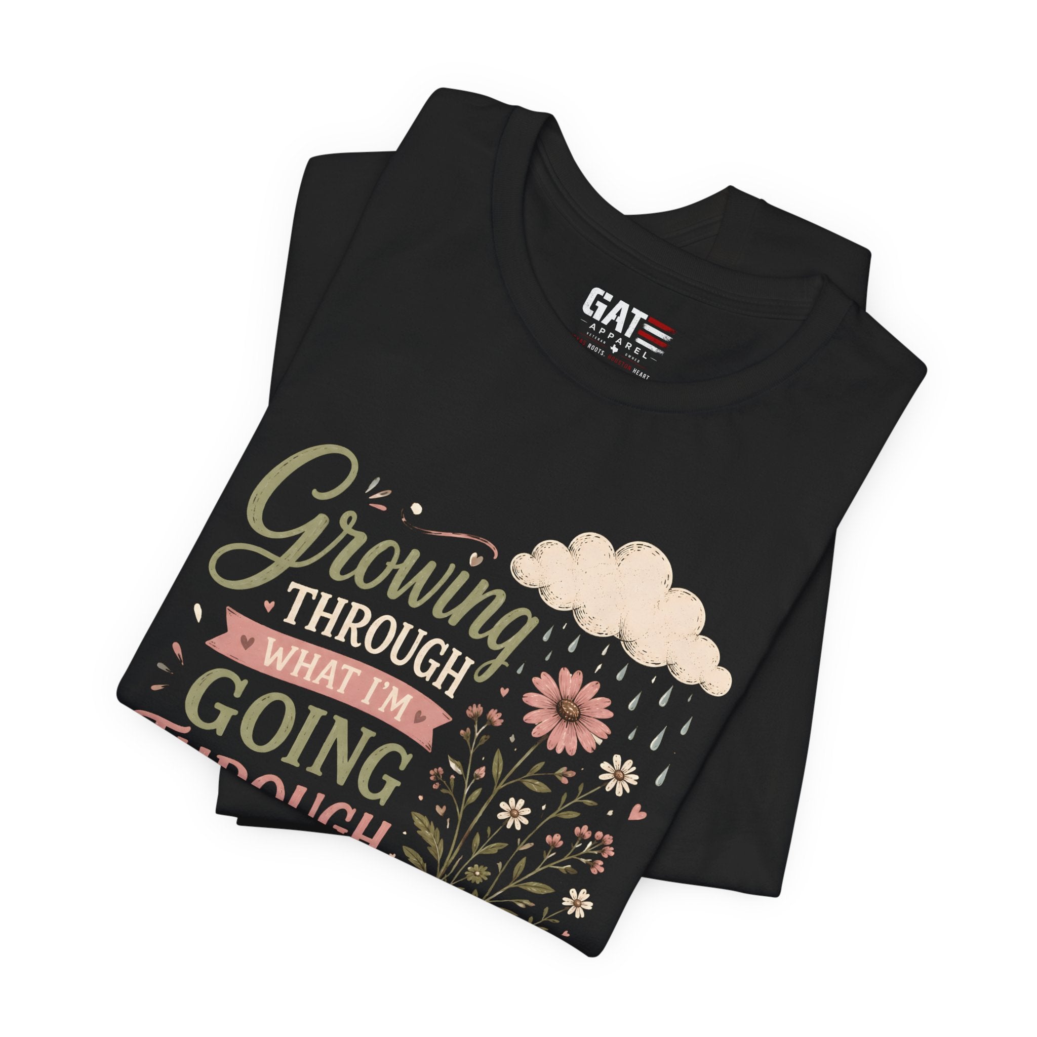 Motivational Christian Shirt for Women, Inspirational Growth Graphic Tee, Faith Encouragement Shirt, Floral Positive Mindset Gift
