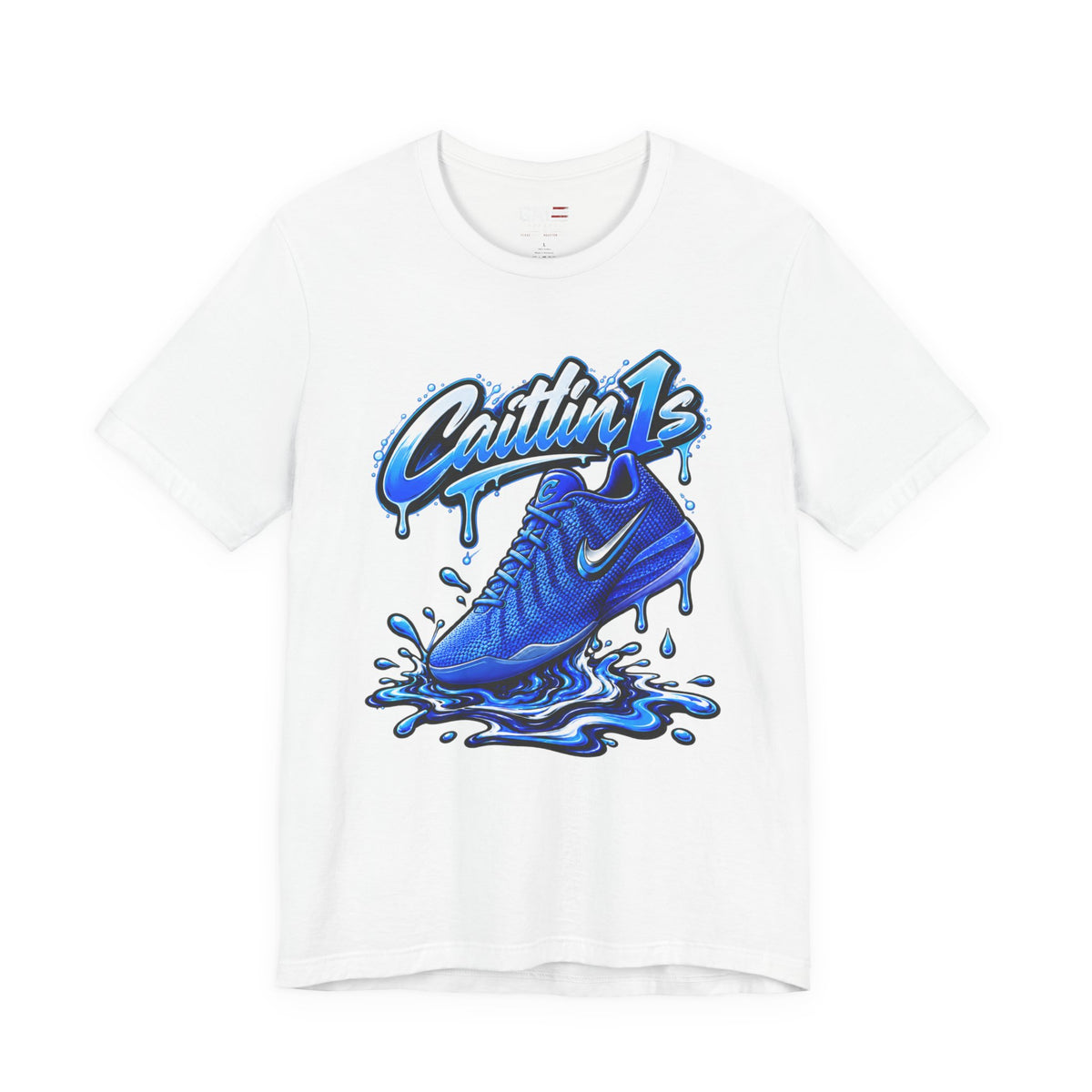 Caitlin Clark Caitlin 1s Racer Blue Drip Sneaker Shirt