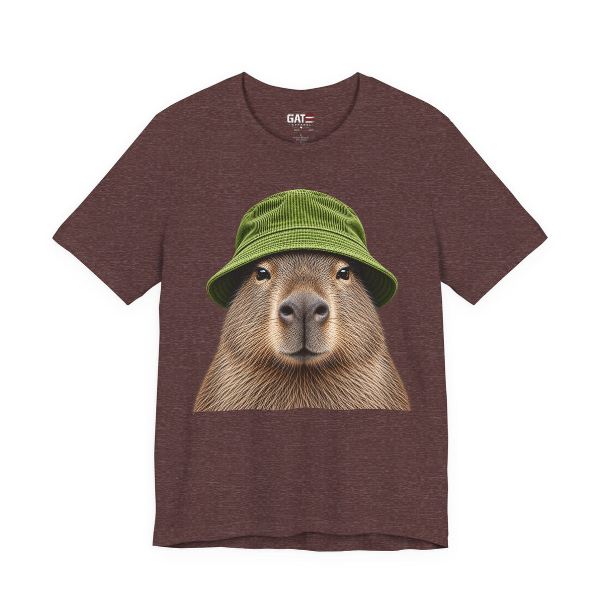 Capybara wearing a beanie graphic T-shirt - alternate product photo 12