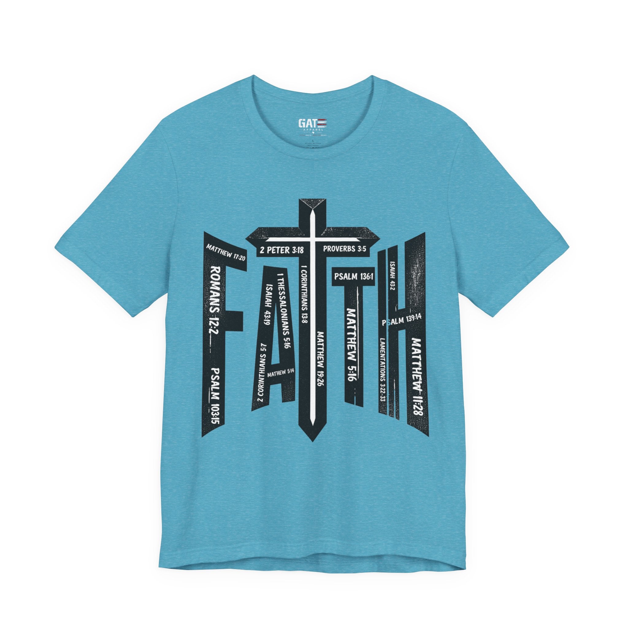 Faith Cross T-Shirt – Bible Verse Reference Graphic Tee