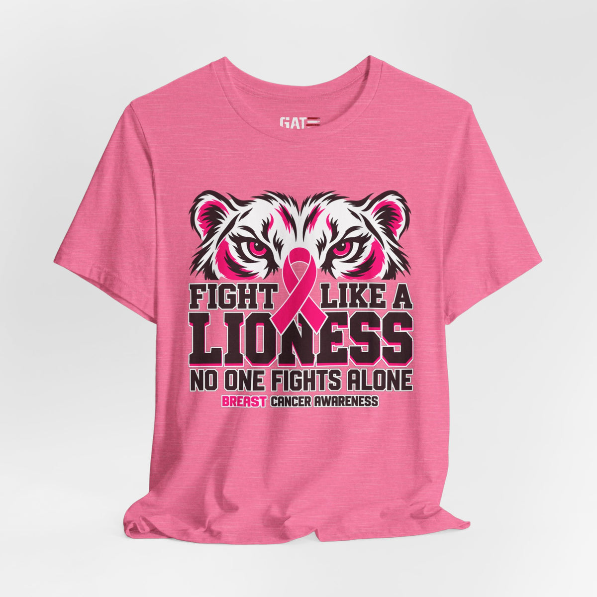 Fight Like a Lioness Breast Cancer Awareness T-Shirt
