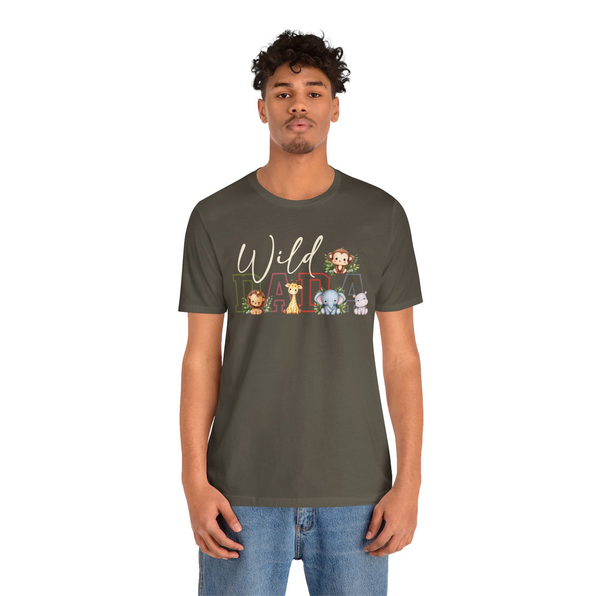 Wild Dada Safari Animals Tee – Cute Jungle Baby Animal Graphic Shirt - product image 20