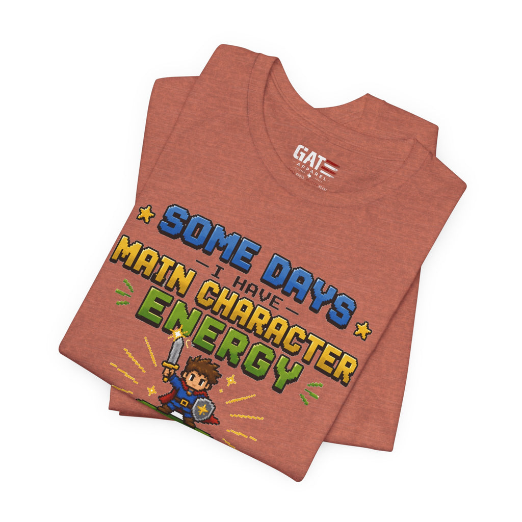 Main Character Energy Shirt | Retro Gaming Tee