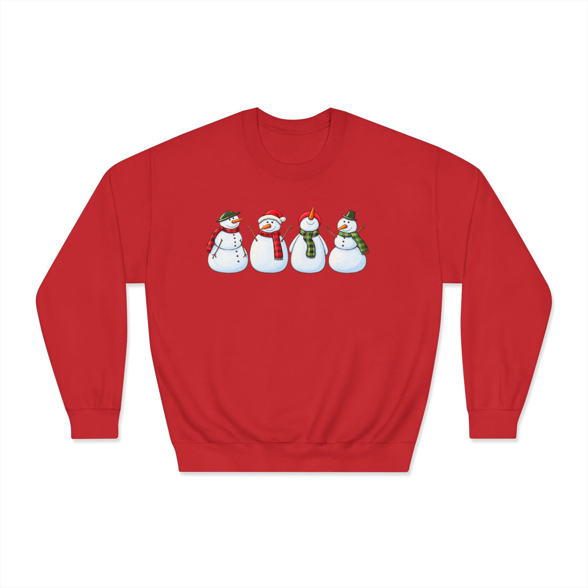 Snowman Crewneck Sweatshirt - product mockup view 9