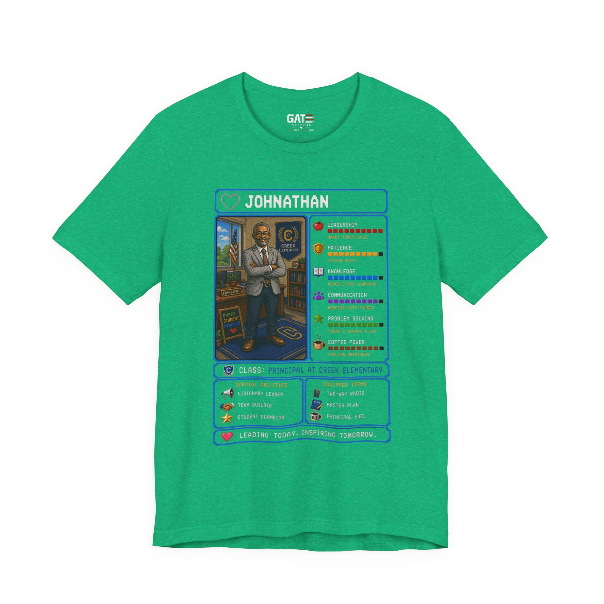 Custom Principal RPG Character Shirt | Personalized School Administrator Gift