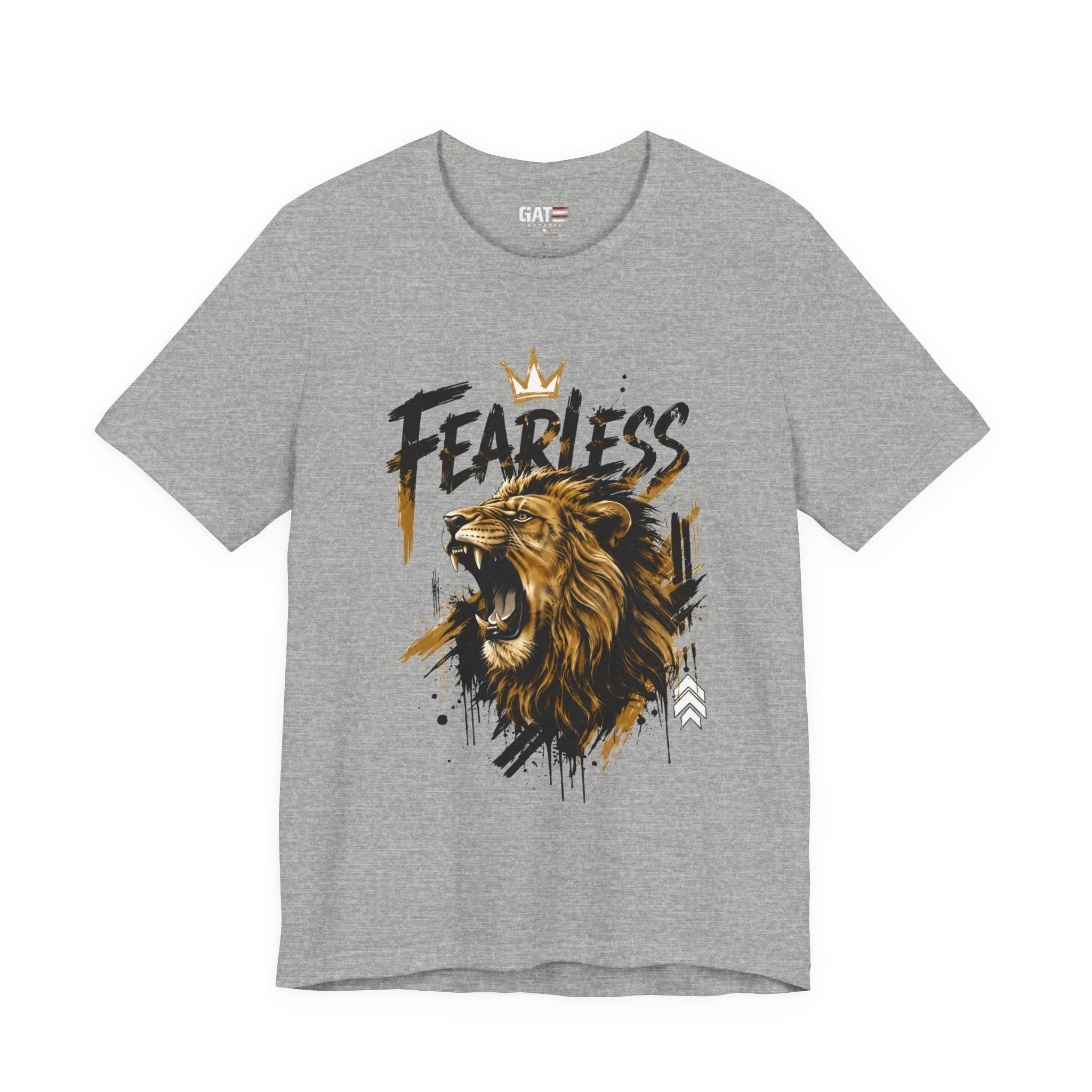 Fearless Lion Tee — Inspirational Graphic T-Shirt