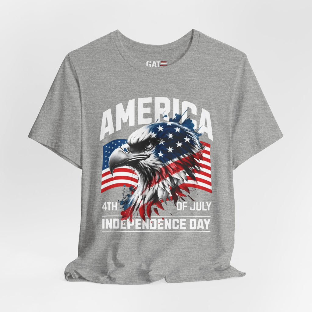 America Independence Day Shirt, Patriotic Eagle Flag Tee, 4th of July Shirt, USA Freedom Graphic T Shirt, American Pride Gift