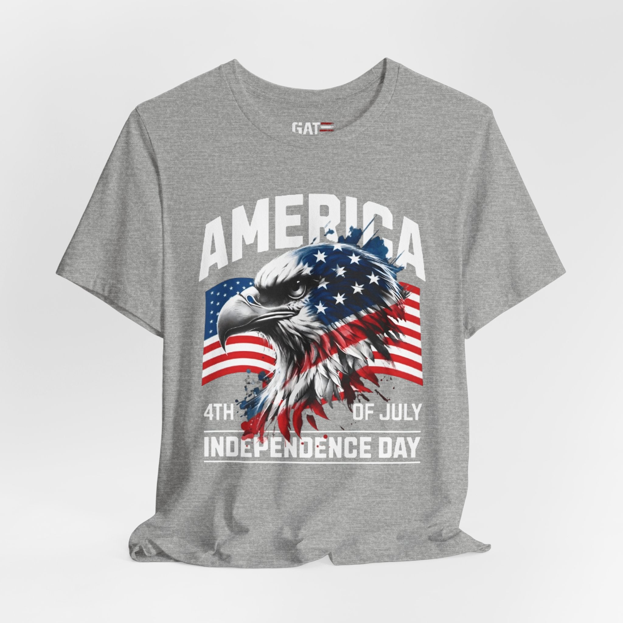 America Independence Day Shirt, Patriotic Eagle Flag Tee, 4th of July Shirt, USA Freedom Graphic T Shirt, American Pride Gift