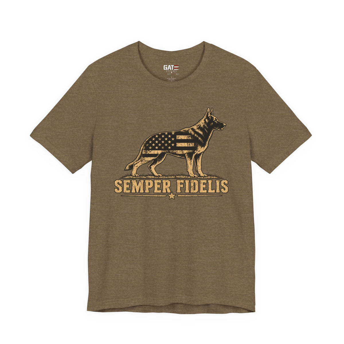 Semper Fidelis German Shepherd Shirt | Military K9 Tee