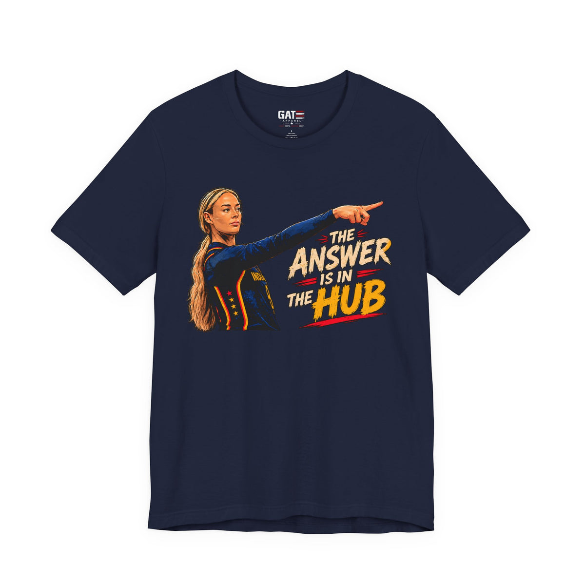 The Answer Is In The Hub Shirt | School Graphic Tee