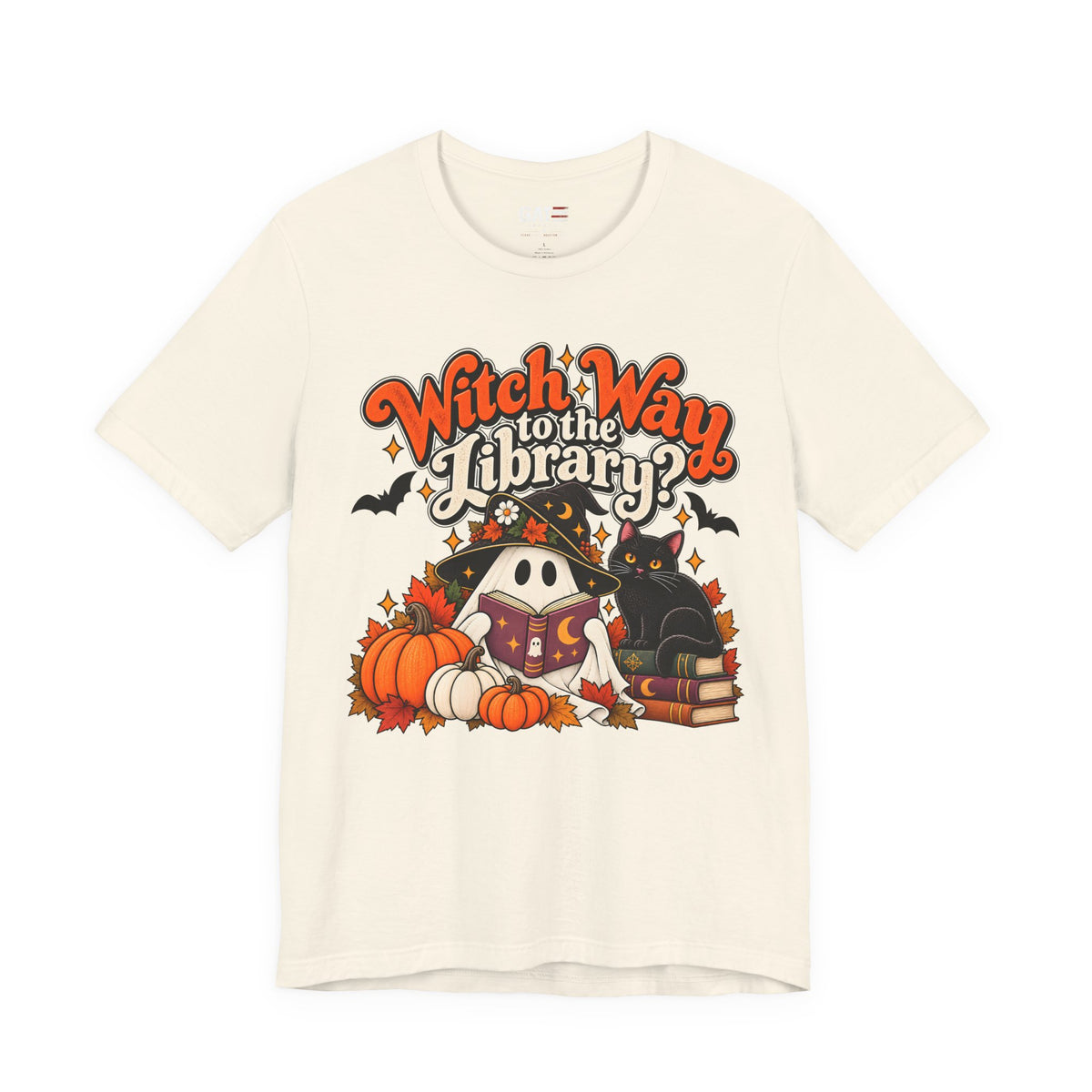 Witch Way to the Library Halloween Shirt | Book Lover Tee