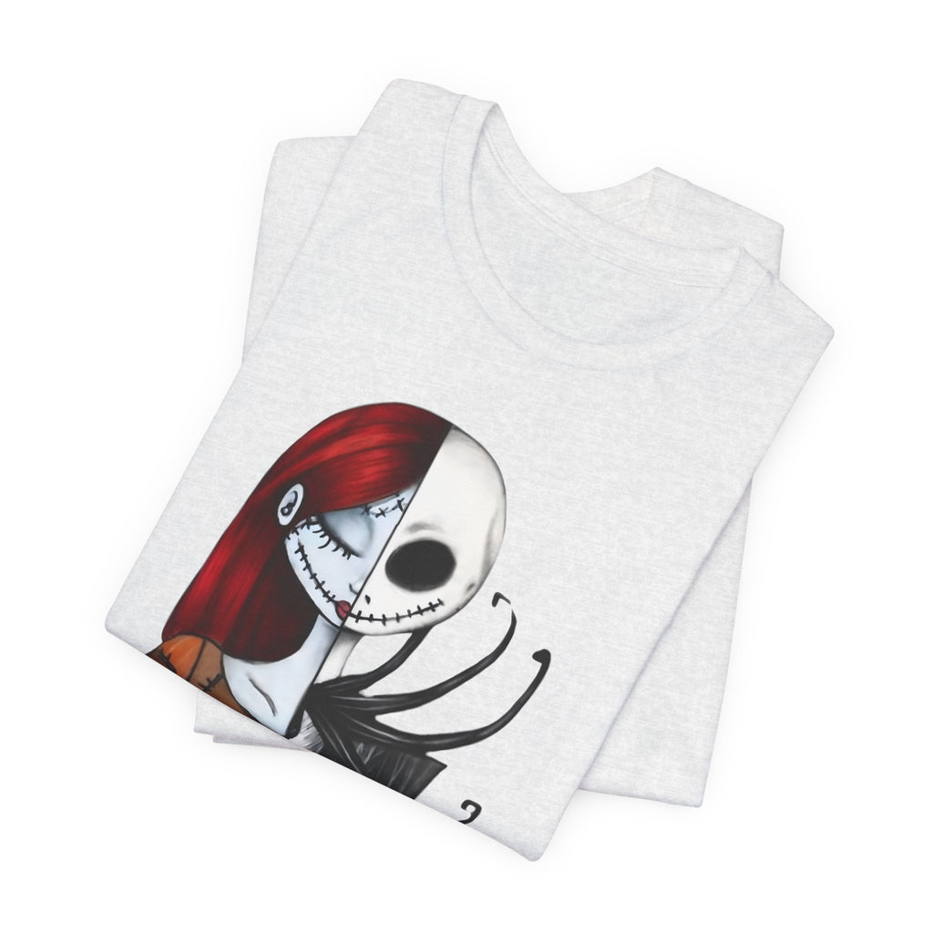Nightmare Romance T-Shirt — "Simply Meant to Be" Jack & Sally Gothic Tee