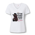 Dutton Ranch Raised Woman V-Neck Tee