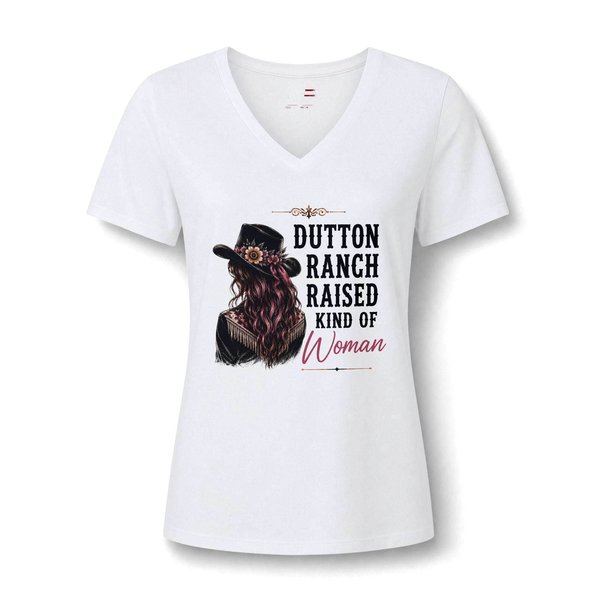 Dutton Ranch Raised Woman V-Neck Tee