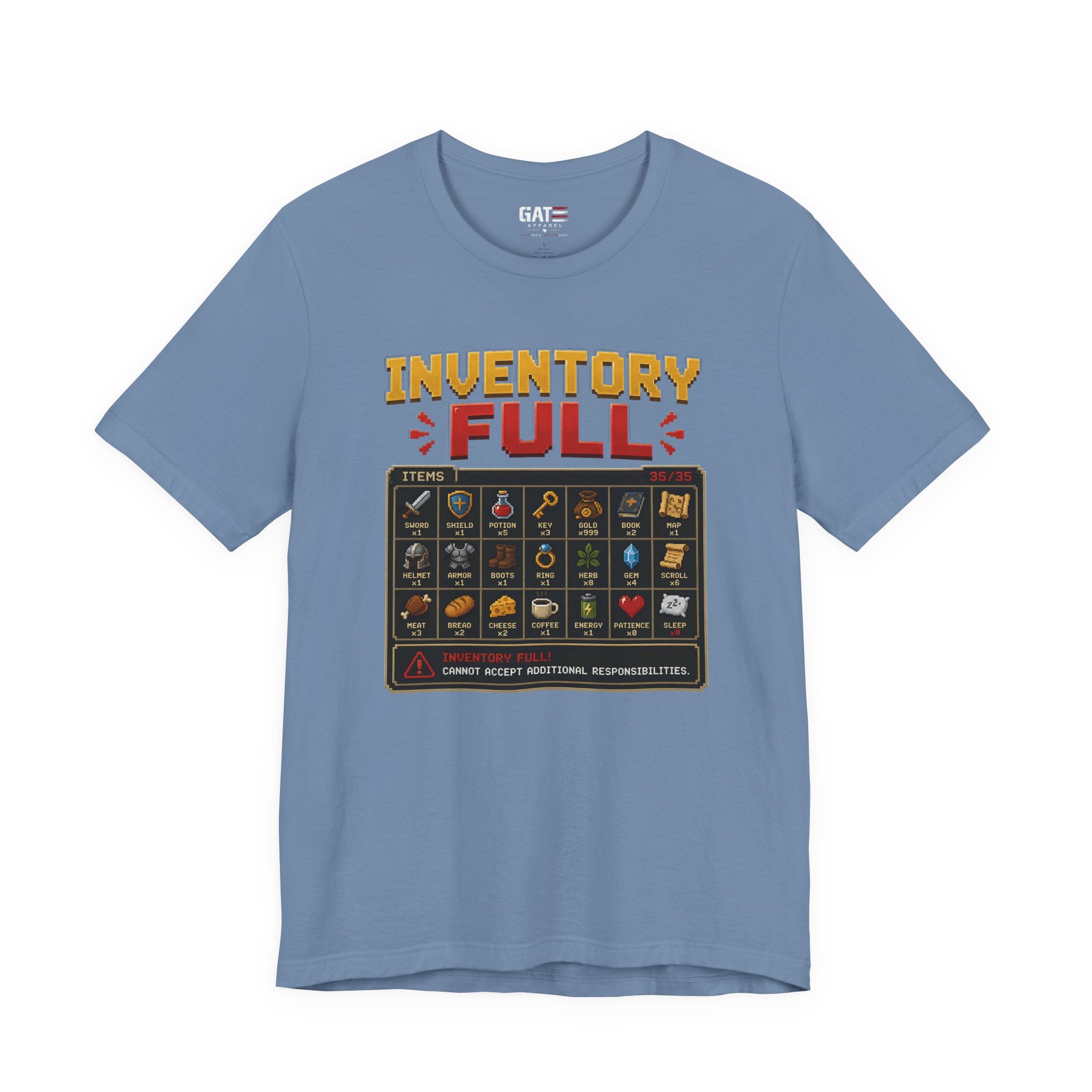 Inventory Full | Retro Gaming Shirt