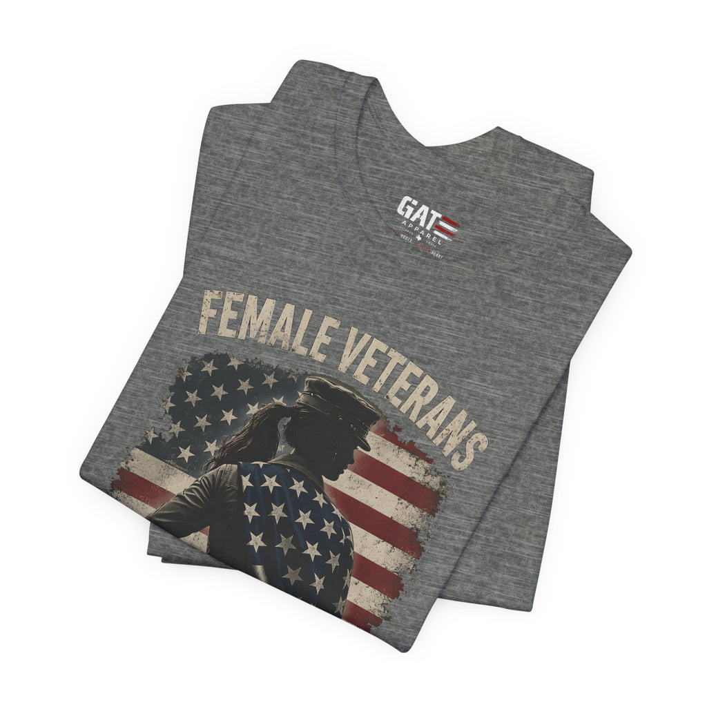 Female Veteran Shirt, Women Veteran Tee, Patriotic Military Shirt for Women, Female Veterans Gift, Veteran Pride Shirt, Women Who Served