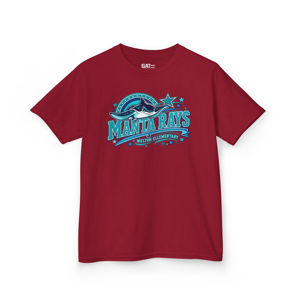 Melton Kids Tee — 'Manta Rays' Ocean Graphic Youth Tee