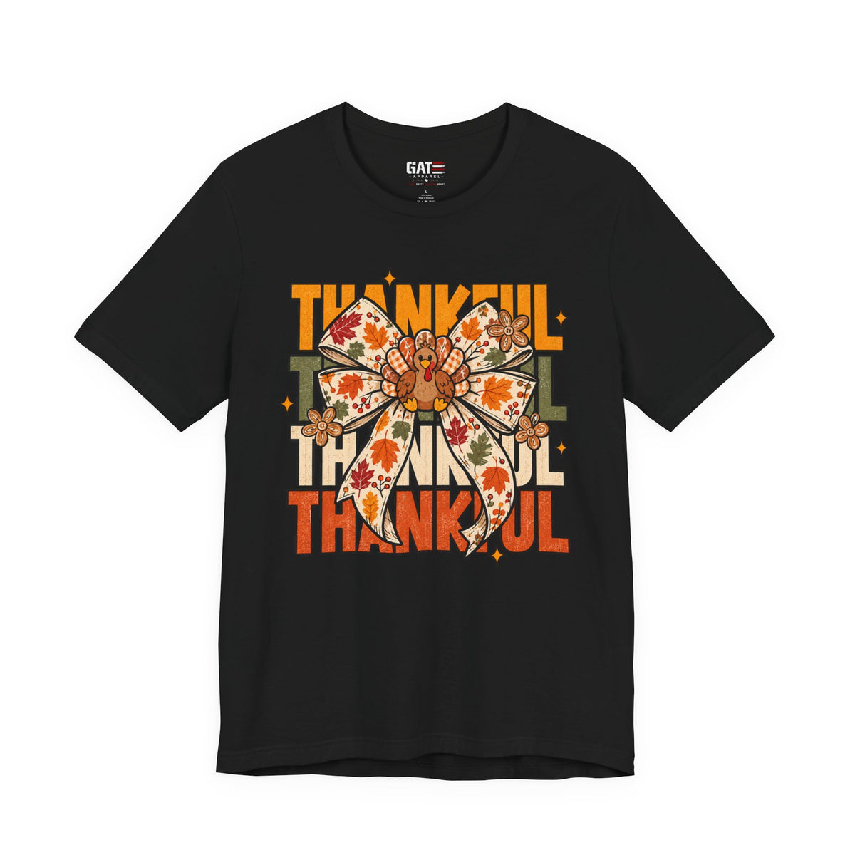 Thankful Bow Shirt | Retro Thanksgiving Graphic Tee