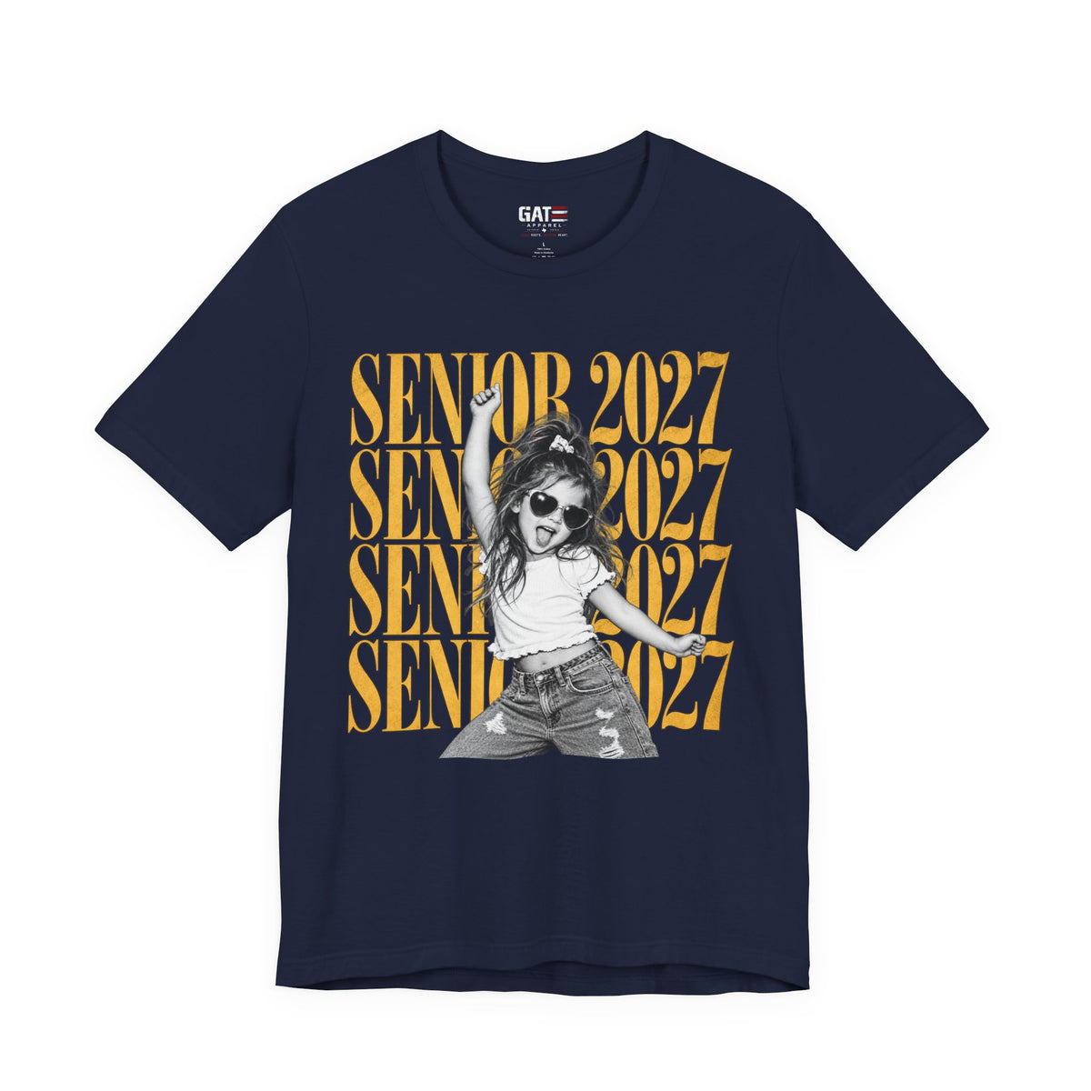 Personalized Senior 2027 Photo Shirt | Graduation Tee