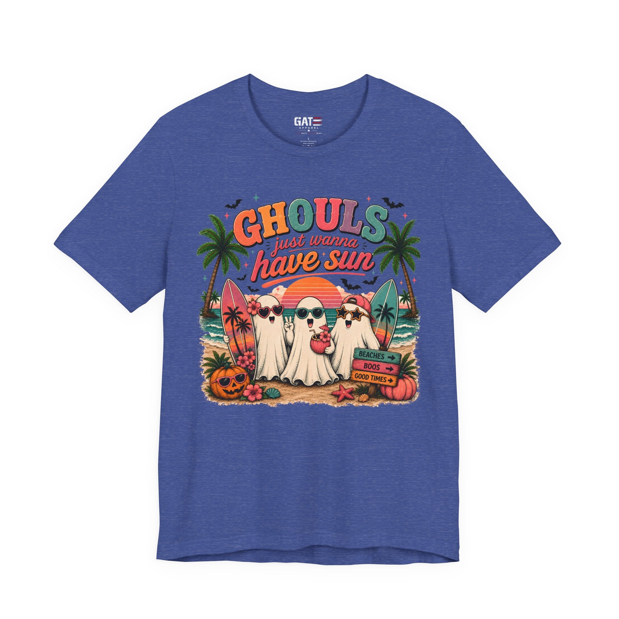 Summerween Shirt, Spooky Beach Shirt, Ghost Beach Tee, Halloween Beach Shirt, Coastal Halloween Tee, Tropical Ghost Shirt