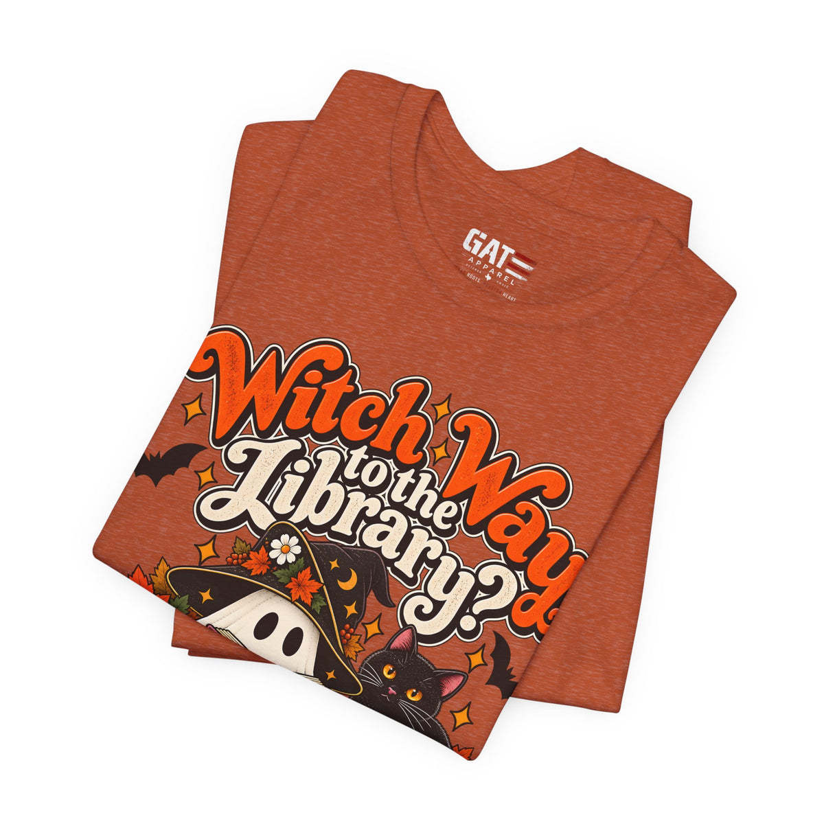 Witch Way to the Library Halloween Shirt | Book Lover Tee