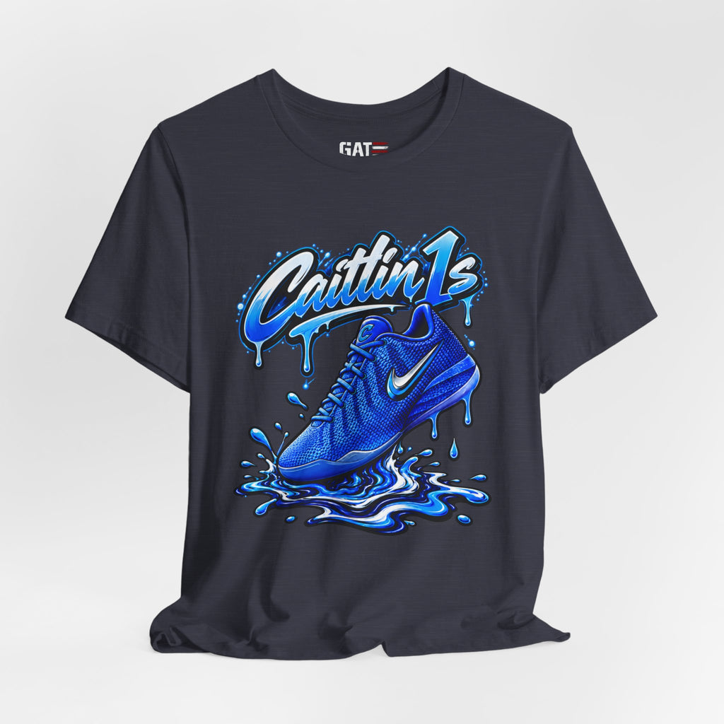 Caitlin Clark Caitlin 1s Racer Blue Drip Sneaker Shirt
