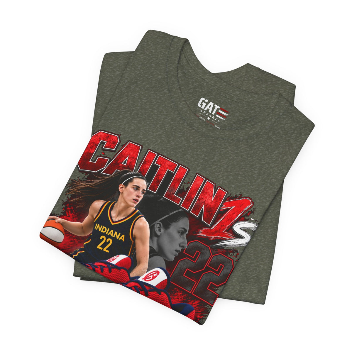 Caitlin Clark Caitlin 1s USA Reds Sneaker Shirt