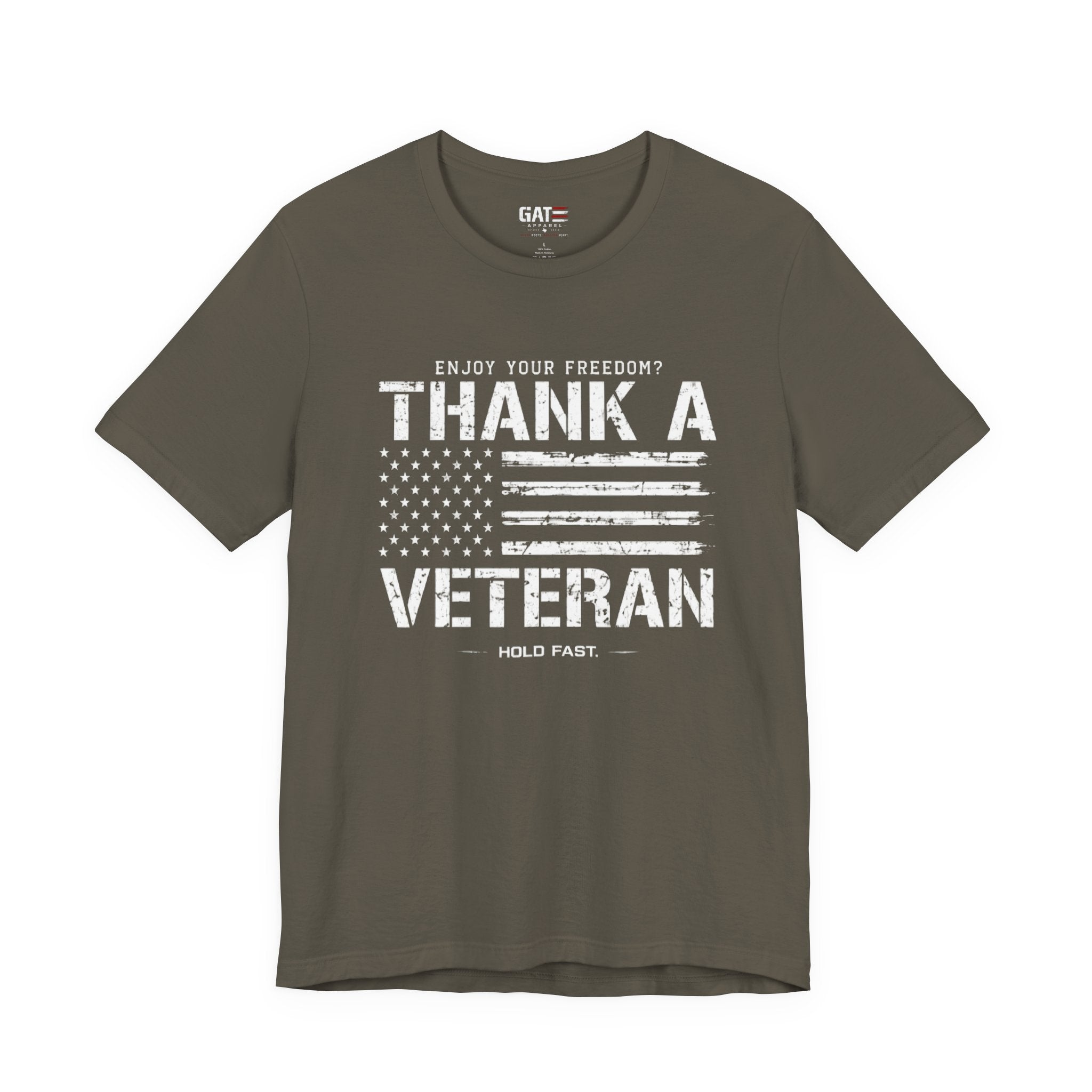 Veteran Shirt Enjoy Your Freedom Thank A Veteran Tee Patriotic American Flag Shirt Military Appreciation Gift for Men and Women