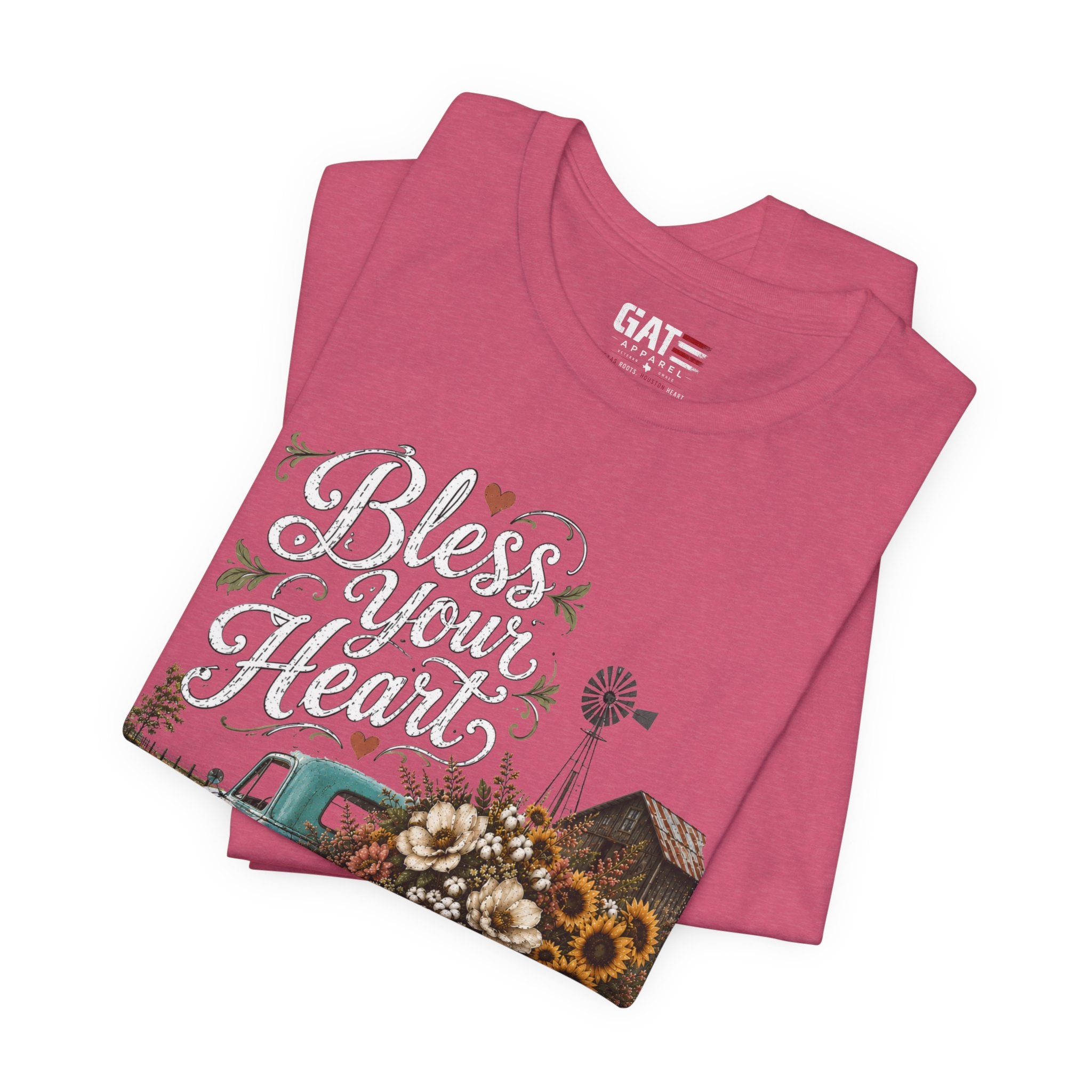 Funny Southern Shirt, Bless Your Heart Tee, Southern Humor Graphic Tee, Magnolia Floral Shirt, Country Girl Gift, Farmhouse Style Tee