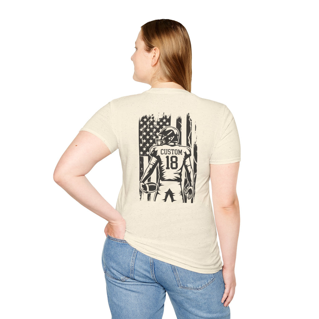 Personalized Football Mom Player Shirt | Custom Name & Number