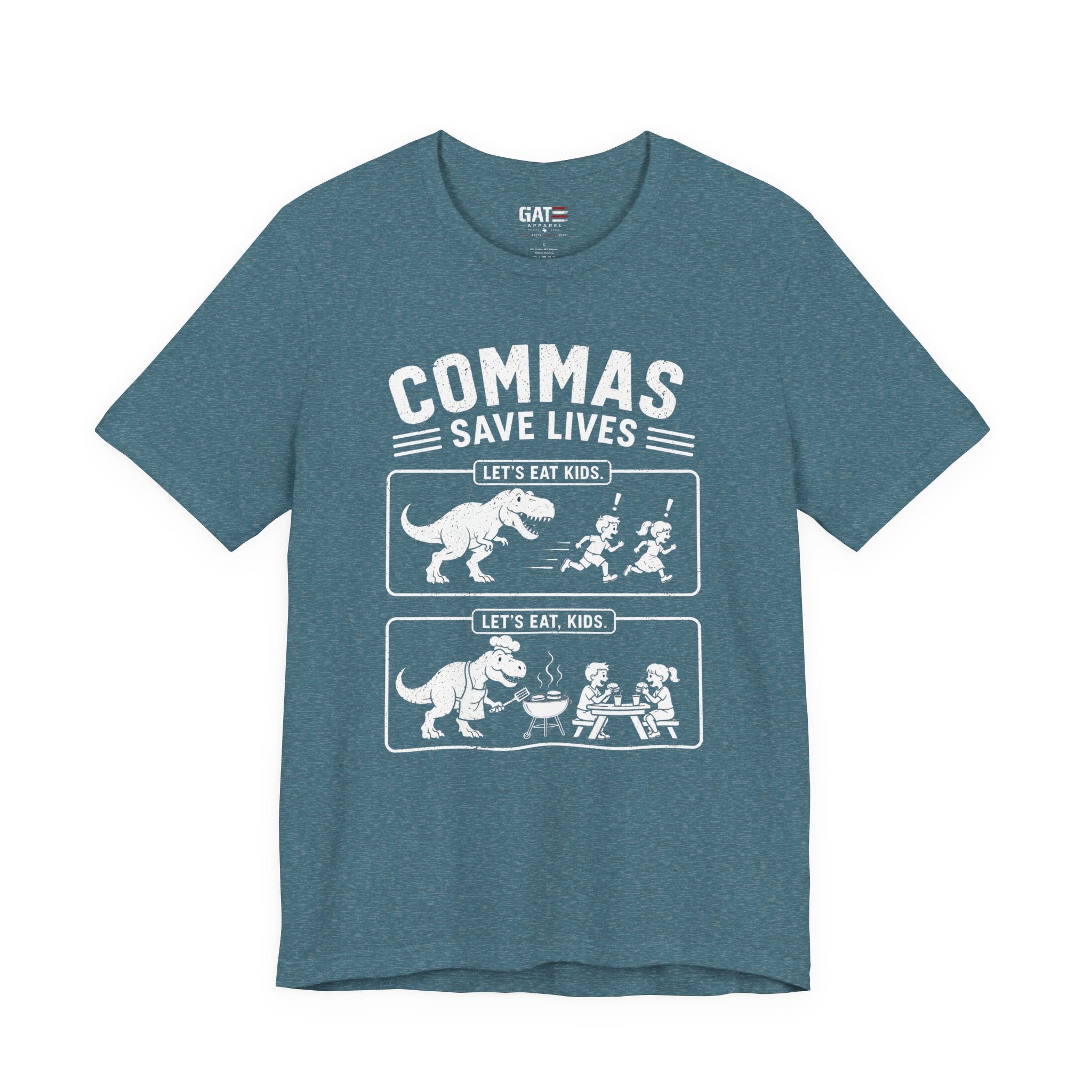 Funny Grammar Shirt, Commas Save Lives Shirt, Let's Eat Kids Tee, English Teacher Shirt, Punctuation Shirt, ELA Teacher Gift, Back to School