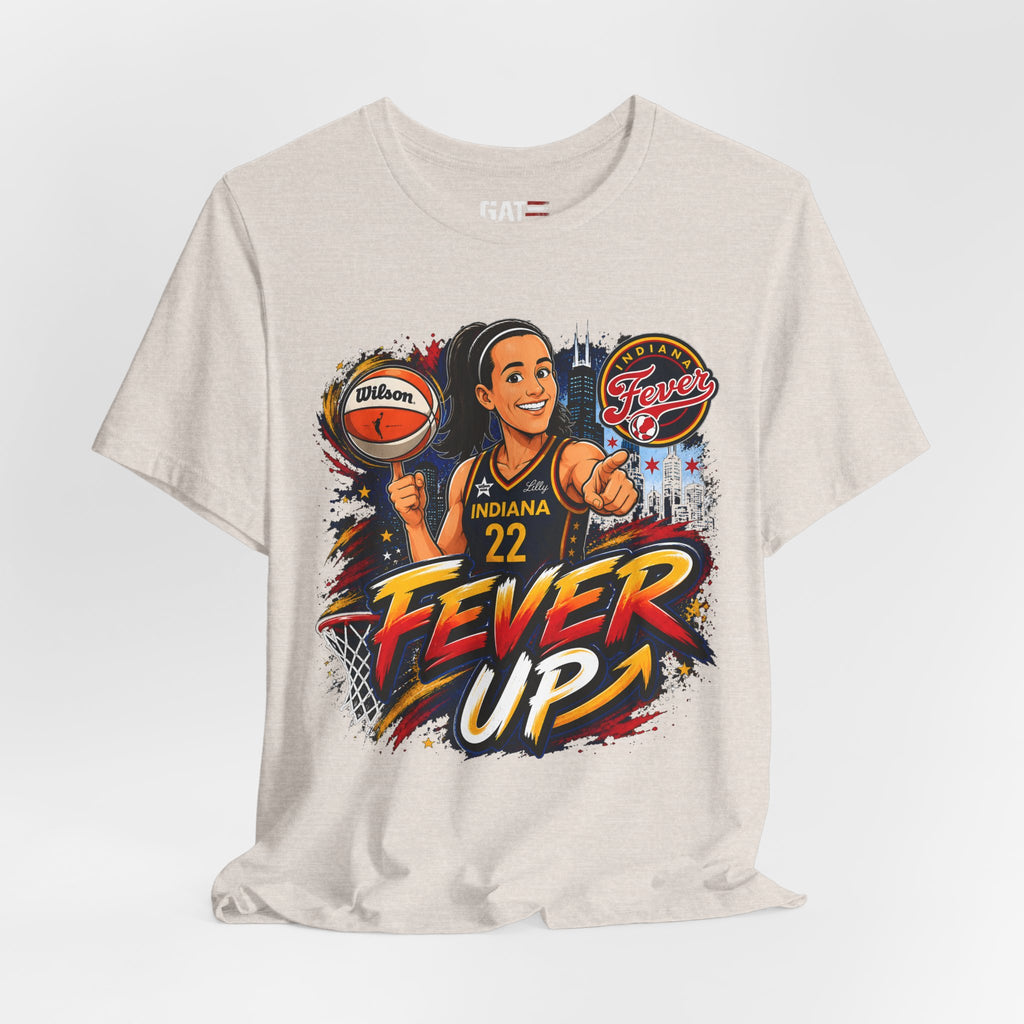 Caitlin Clark Indiana Fever #22 T-Shirt Fever Up WNBA Basketball Graphic Tee