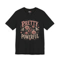 Pretty and Powerful Shirt, Women's Gym Shirt, Weightlifting Tee, Cute Fitness Shirt, Workout Gift for Strong Women