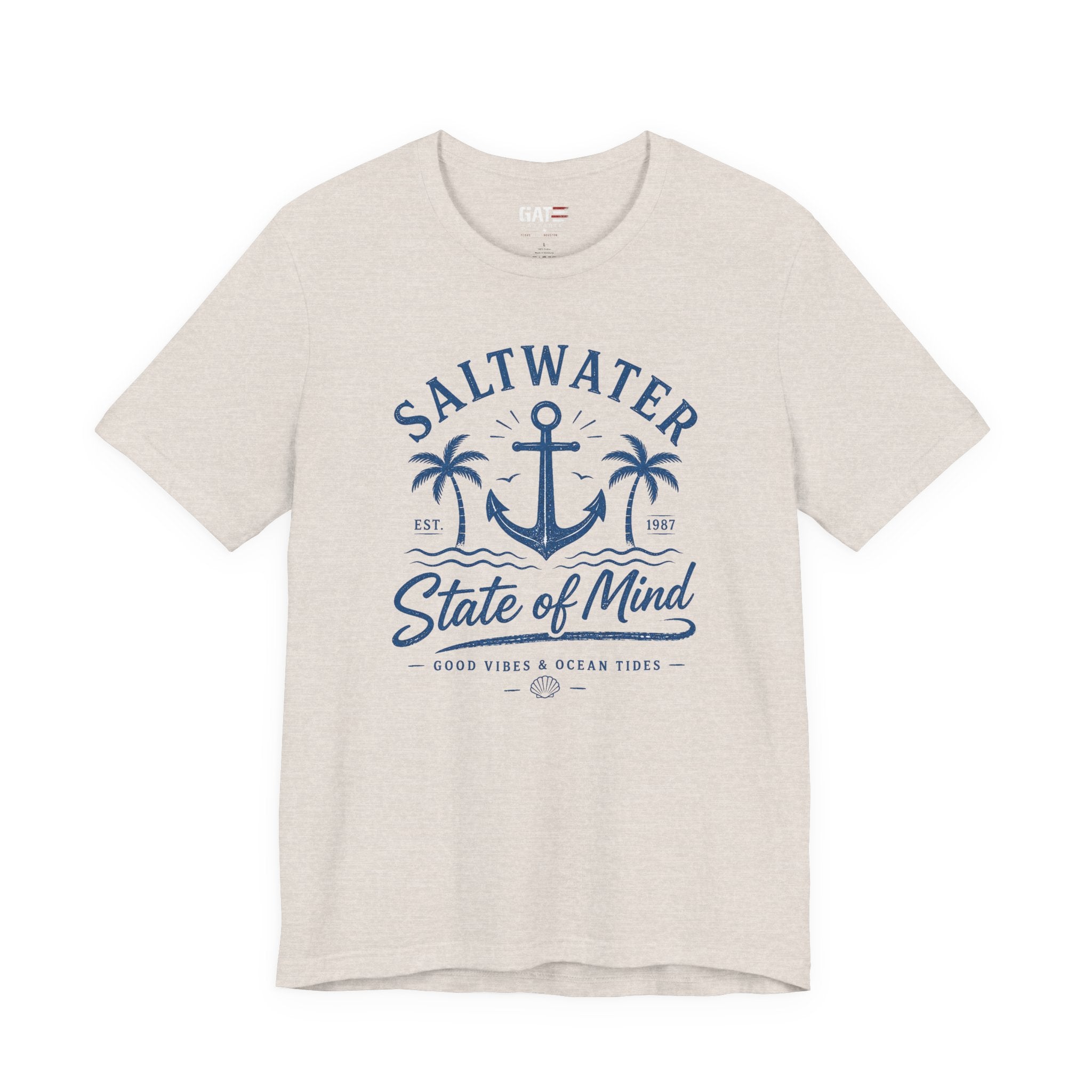 Saltwater State of Mind Tee — Anchor & Palm Beach T‑Shirt