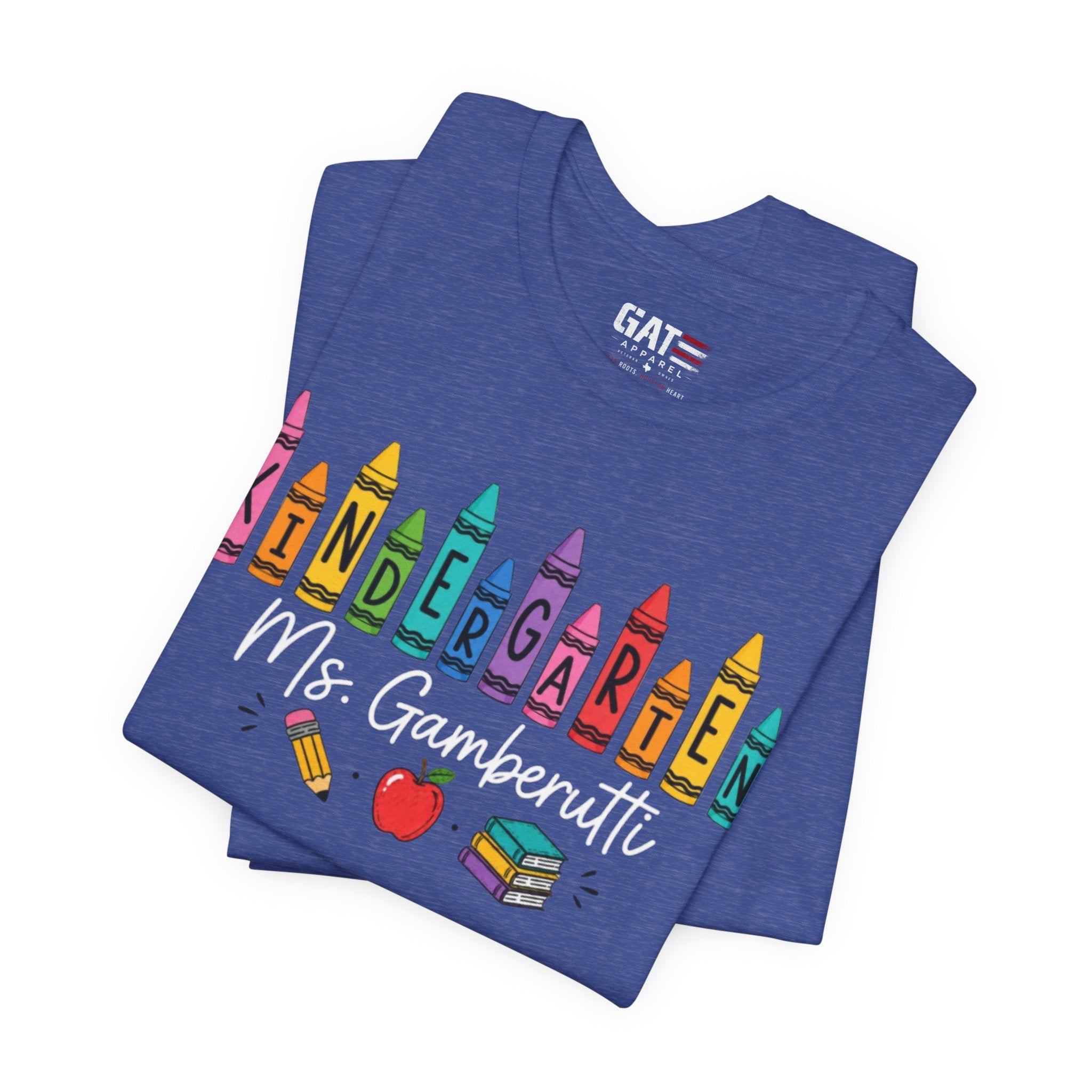 Customize Grade Level and Name Teacher Crayon Shirt