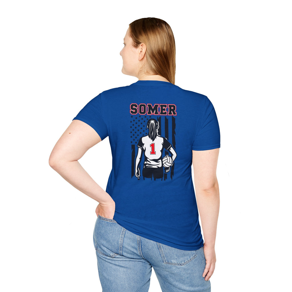 Volleyball Mom T‑Shirt – Custom Name