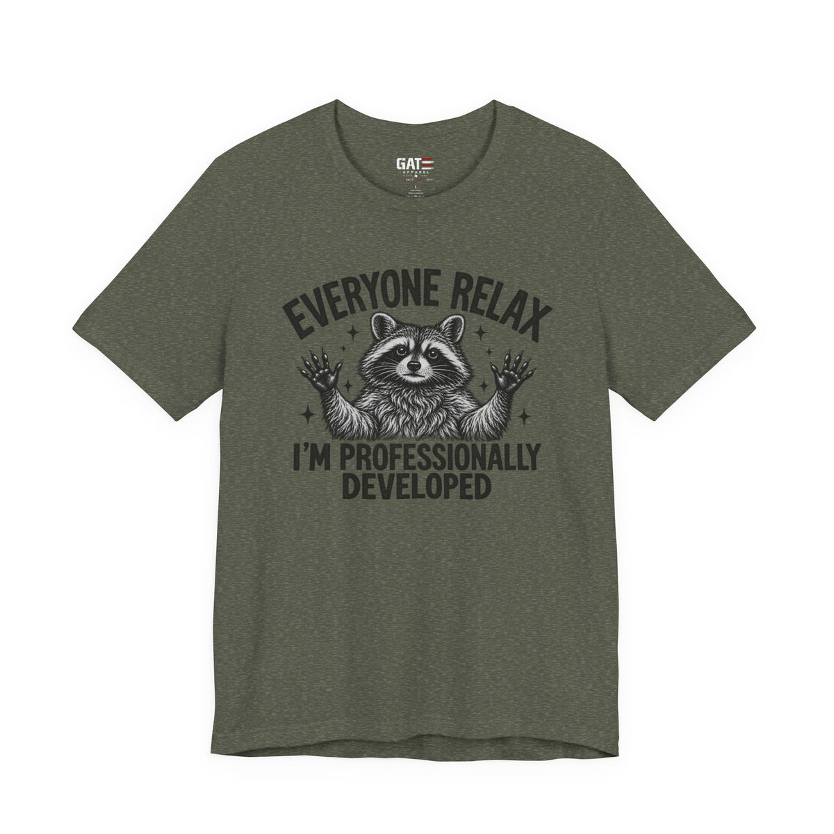 Funny Teacher Raccoon Shirt – I’m Professionally Developed – product photo