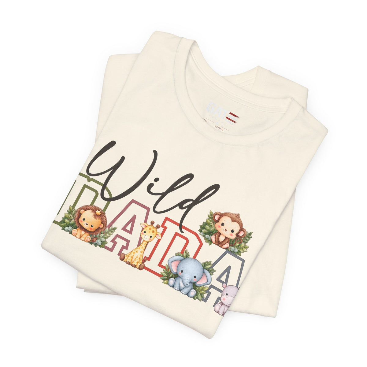 Wild Dada Safari Animals Tee – Cute Jungle Baby Animal Graphic Shirt - product image 18