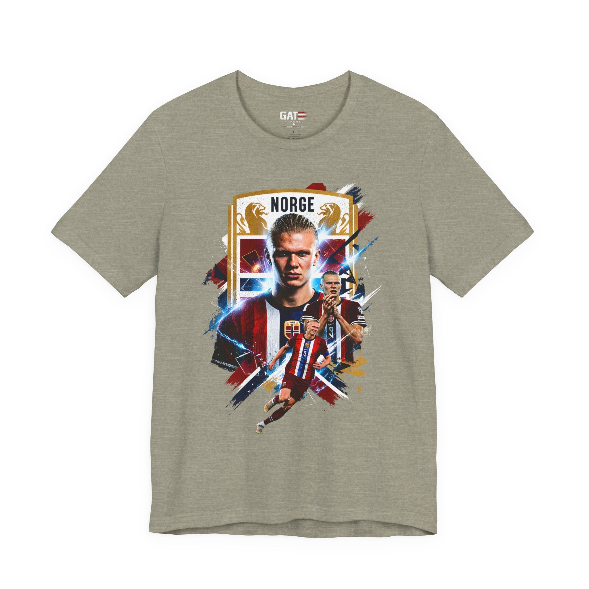 Erling Haaland|Norwegian Soccer|Patriotic Football Graphic T-Shirt
