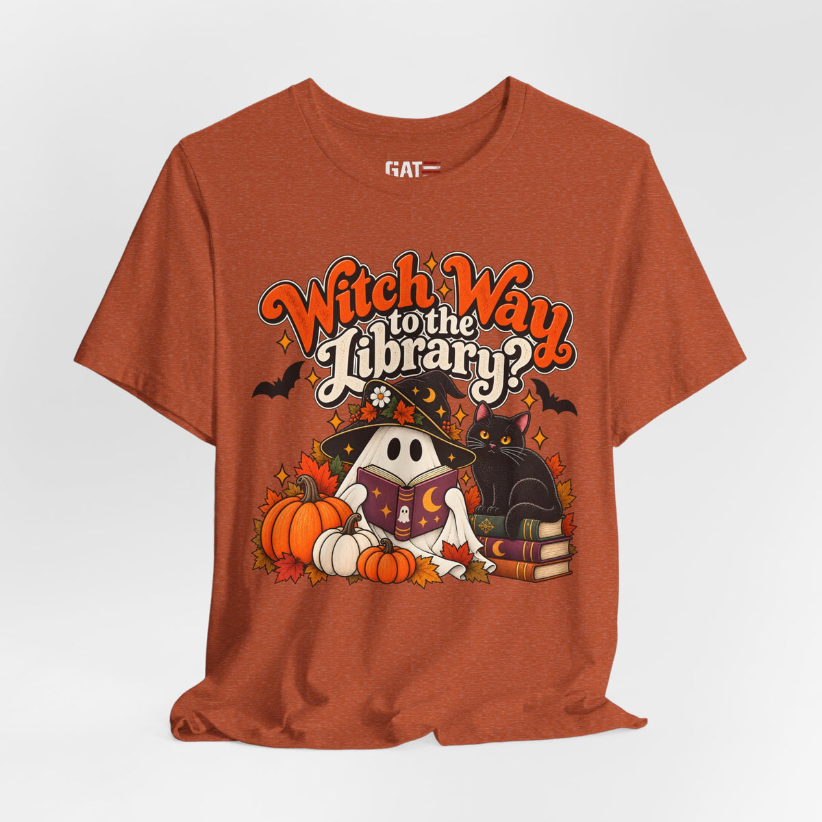 Witch Way to the Library Halloween Shirt | Book Lover Tee