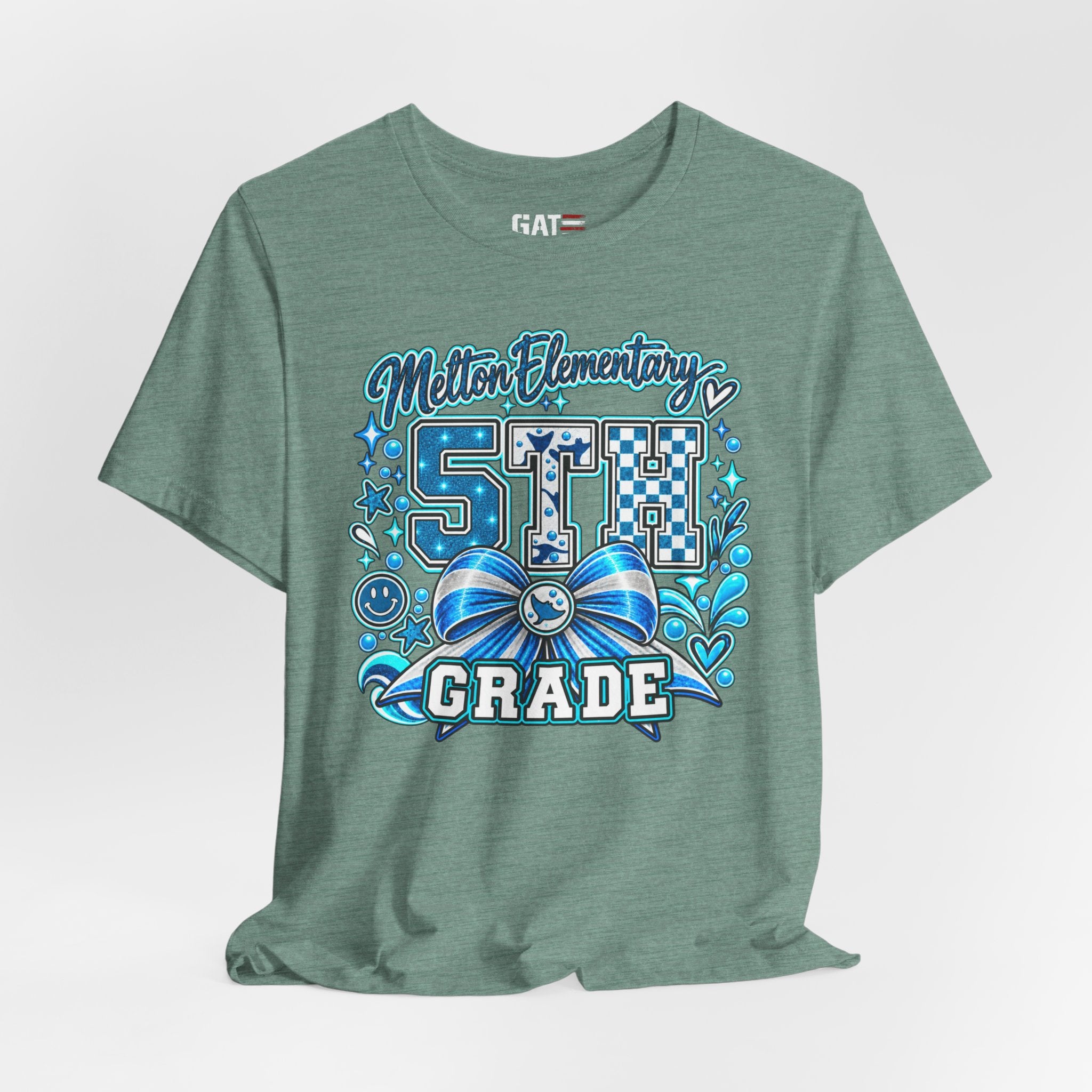 Melton 5th Grade School T‑Shirt — Bow Design