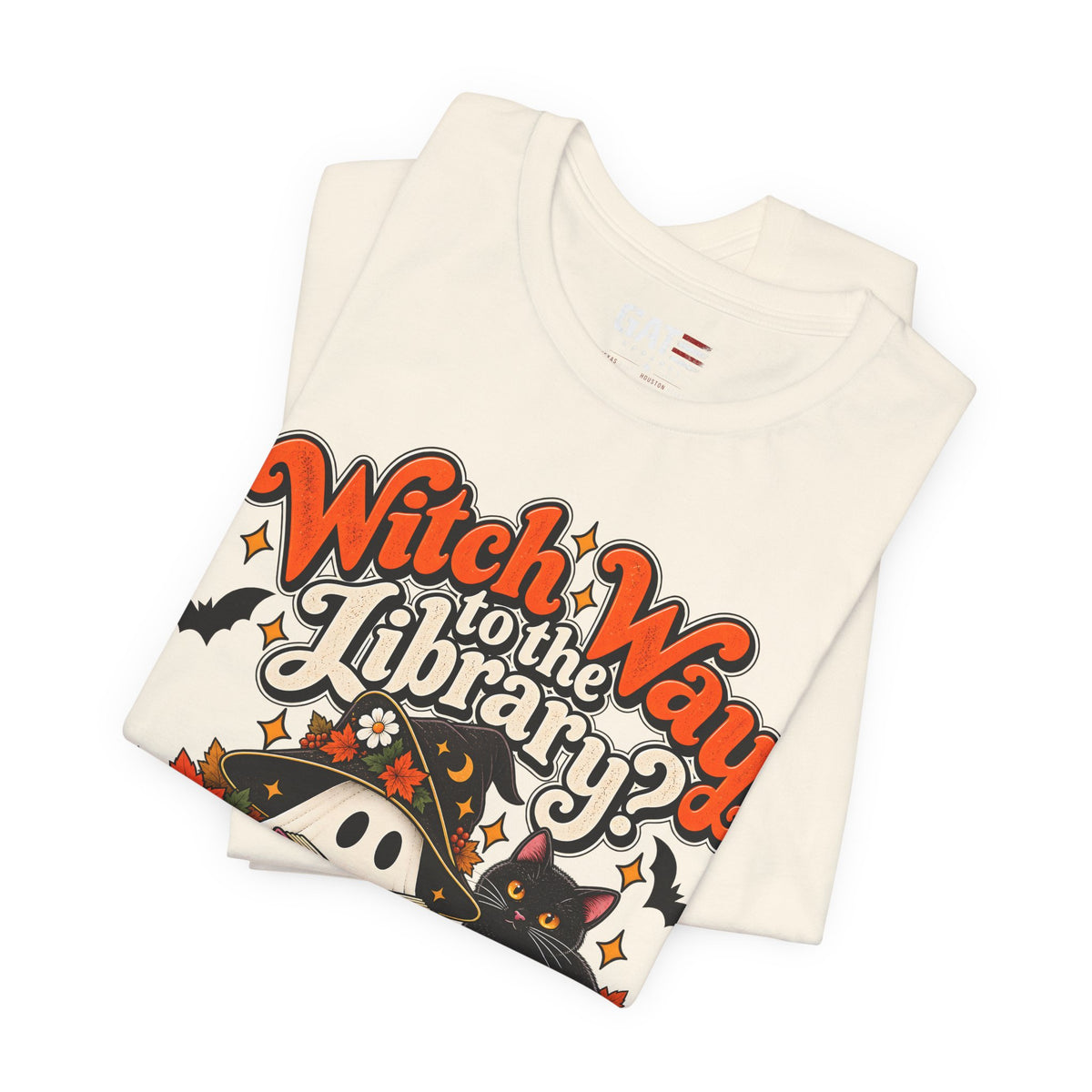Witch Way to the Library Halloween Shirt | Book Lover Tee
